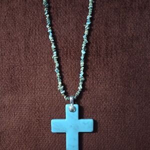 Turquoise Cross Necklace